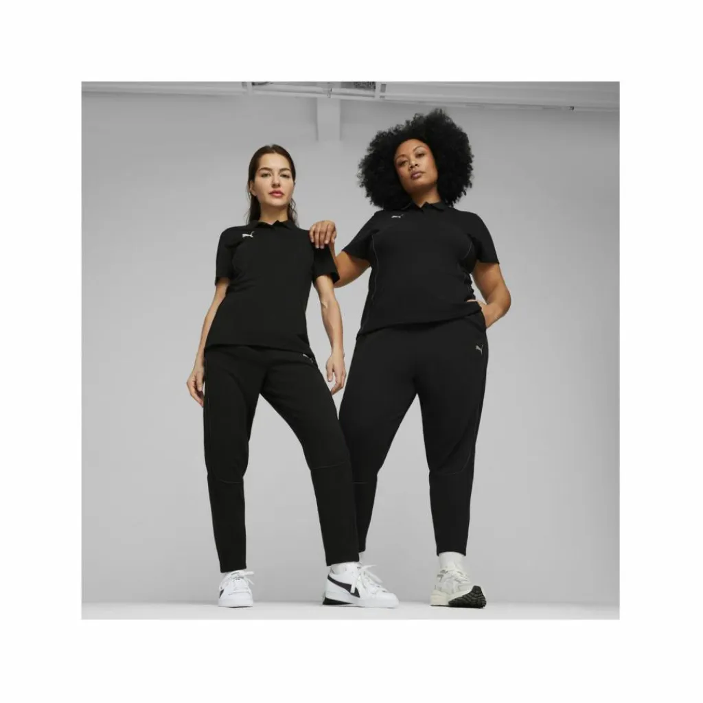 PUMA Fußball|Trikots<· teamFINAL Casuals Polo Damen schwarzsilber