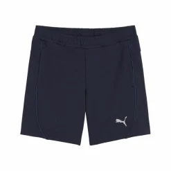PUMA Fußball<· teamFINAL Casuals Shorts Damen dunkelblausilber