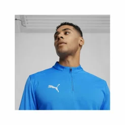 PUMA Trikots<· teamFINAL Training 1/4 Zip Sweatshirt dunkelblausilber