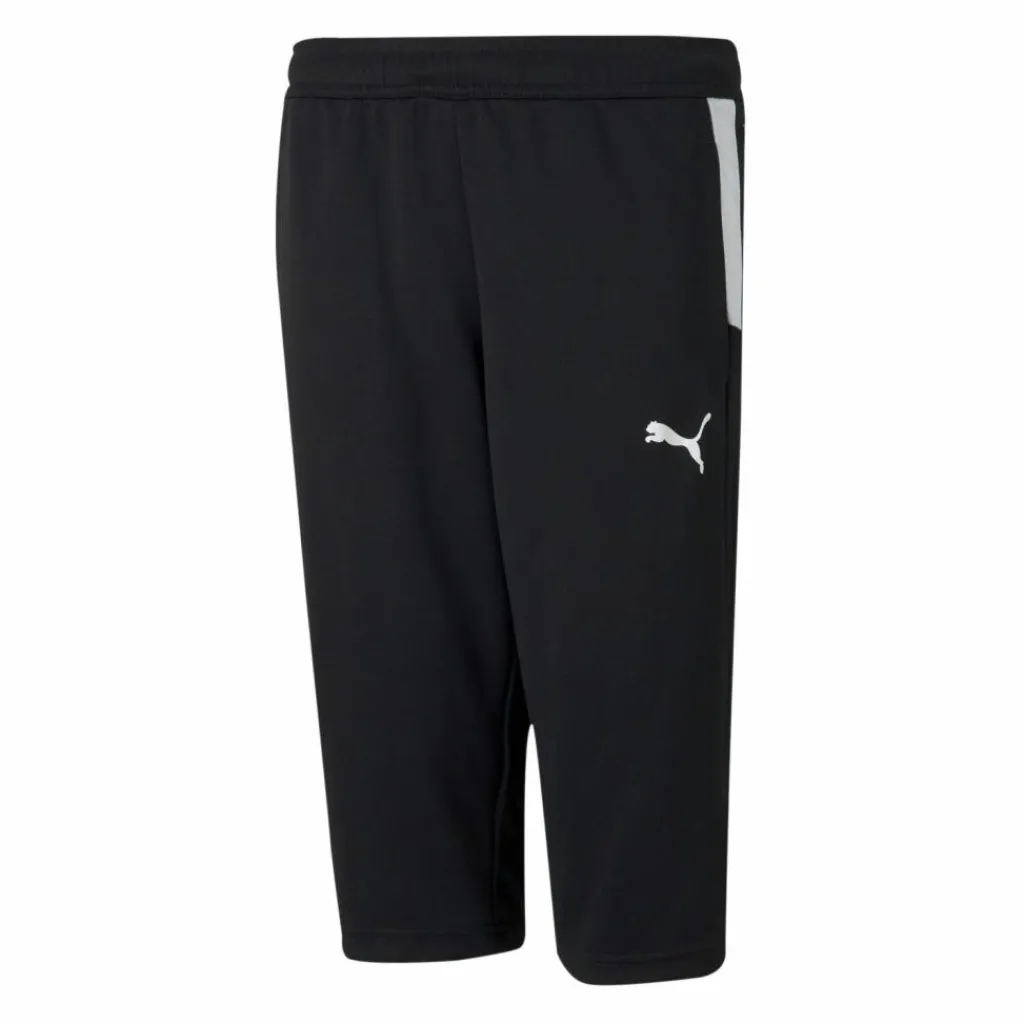 PUMA Fußball|Hosen<· teamLIGA 3/4 Trainingshose Kids schwarzweiss