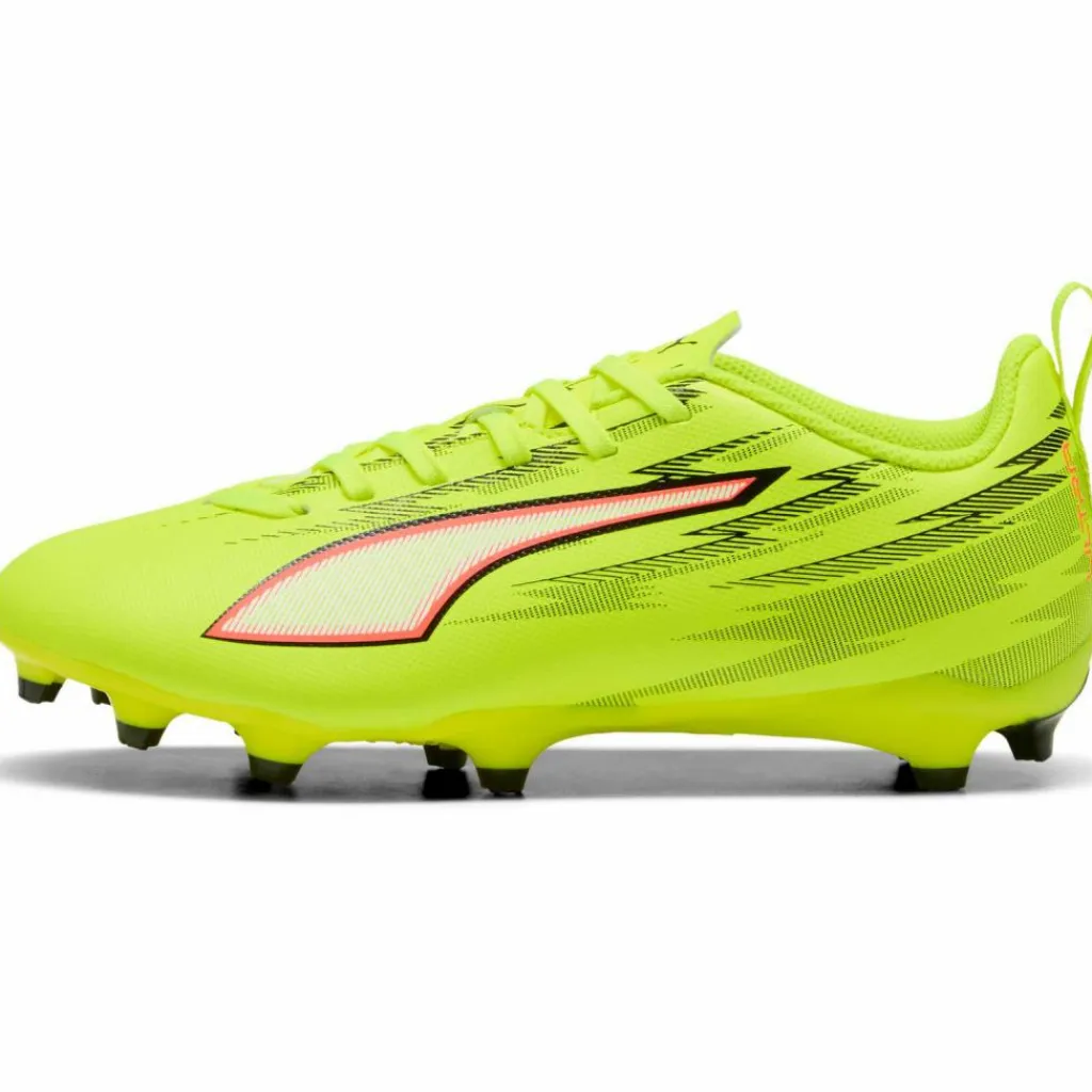 PUMA Fußballschuhe<· ULTRA 6 PLAY FG-AG Jr yellow alert-puma black-glowing red-lime squeeze
