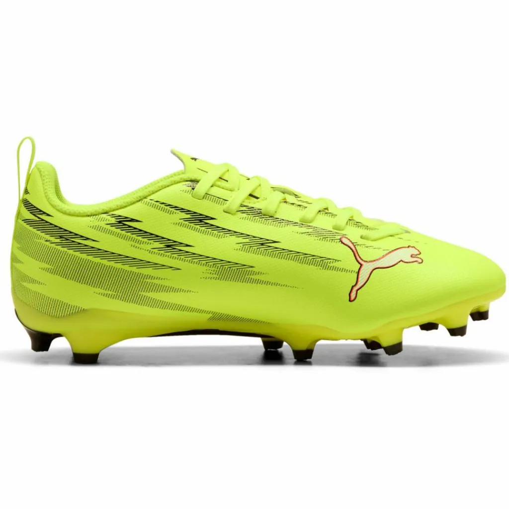PUMA Fußballschuhe<· ULTRA 6 PLAY FG-AG Jr yellow alert-puma black-glowing red-lime squeeze