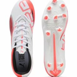 PUMA Fußball|Fußball<· ULTRA 5 PLAY FG-AG puma white-puma black-glowing red
