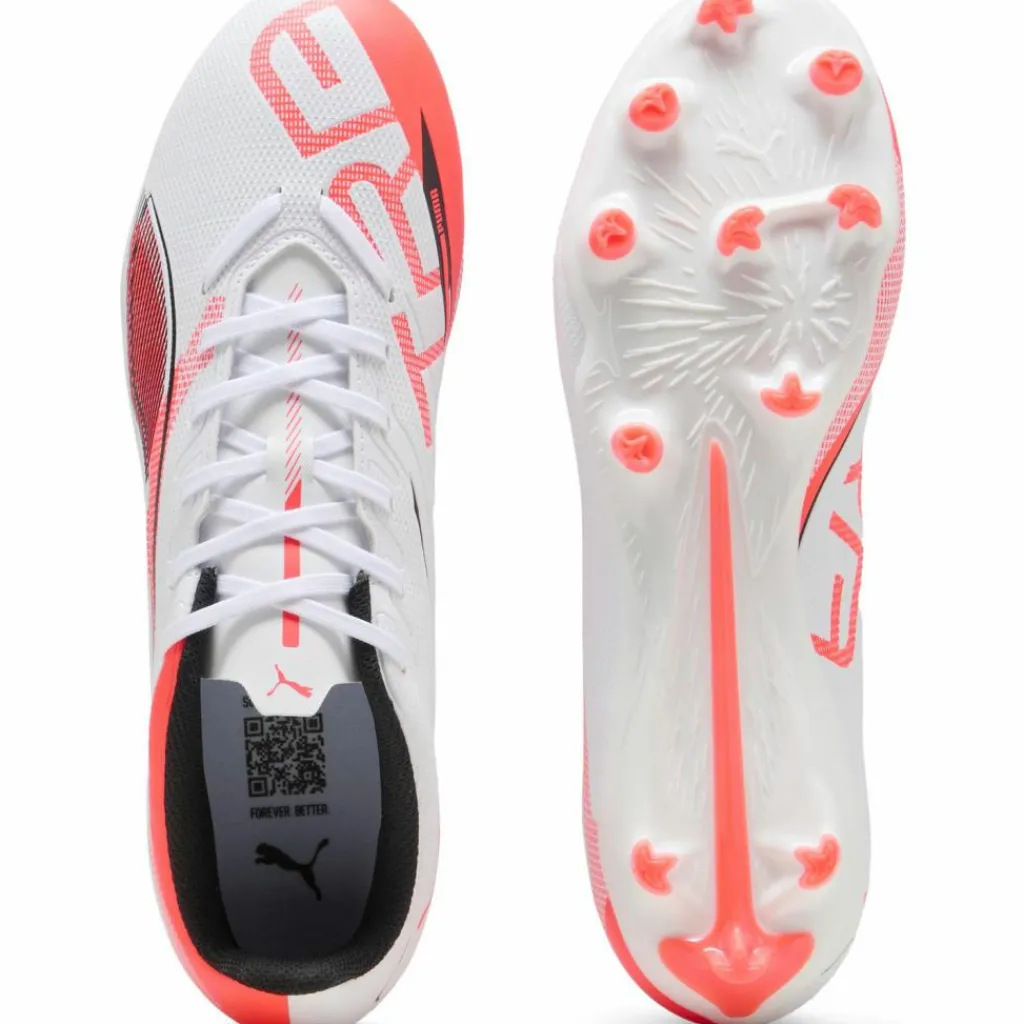 PUMA Fußball|Fußball<· ULTRA 5 PLAY FG-AG puma white-puma black-glowing red