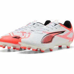 PUMA Fußball|Fußball<· ULTRA 5 PLAY FG-AG puma white-puma black-glowing red