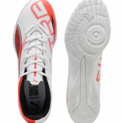 PUMA Fußballschuhe|Hallenschuhe<· ULTRA 5 PLAY IT puma white-puma black-glowing red