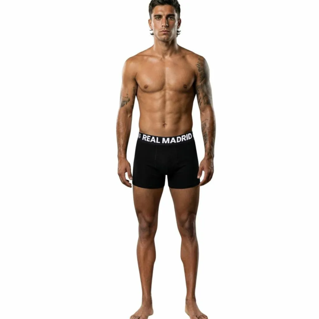 Real Madrid Unterwäsche<· Boxershort Schwarz/Dunkelblau
