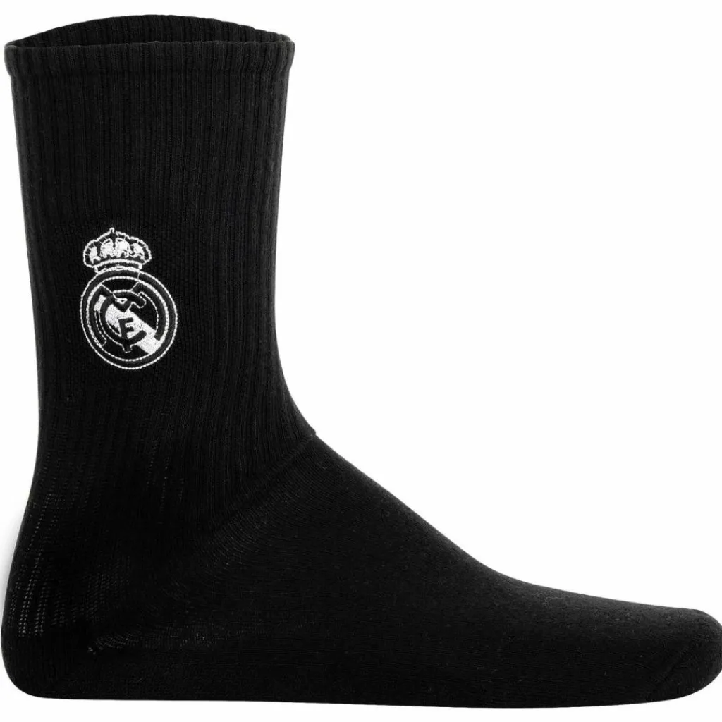 Real Madrid Socken<· Socken Weiß/Dunkelblau/Schwarz