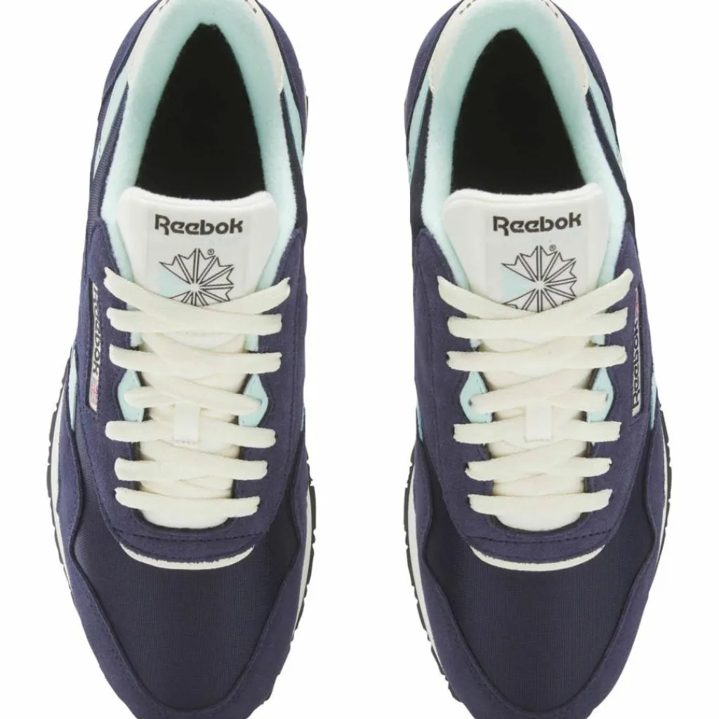 Reebok Streetwear|Sneaker<· Classic Nylon vector navy-glitch aqua-vintage chalk