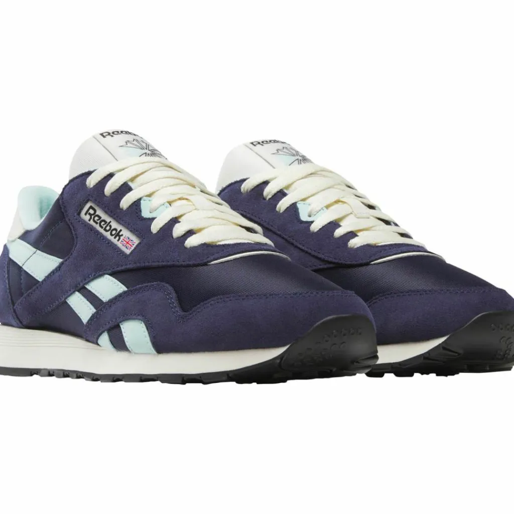 Reebok Streetwear|Sneaker<· Classic Nylon vector navy-glitch aqua-vintage chalk