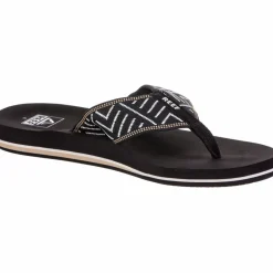 Reef Zehentrenner<· Spring black-cream