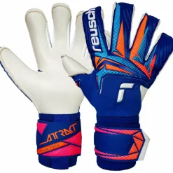 Reusch Handschuhe|Fußball<· Attrakt Duo Evolution 4126 sharp blu/wht/shock orng