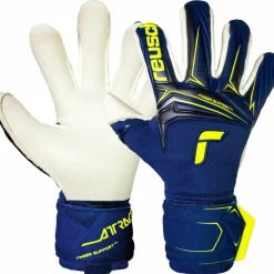 Reusch Handschuhe|Handschuhe<· Attrakt Duo Finger Support 4409 premium blue/sfty yellow