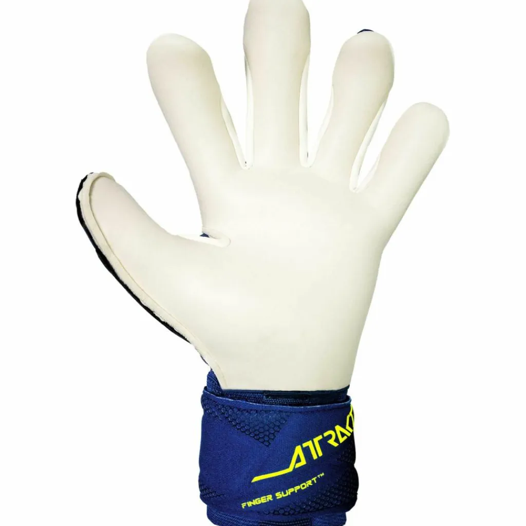 Reusch Handschuhe|Handschuhe<· Attrakt Duo Finger Support 4409 premium blue/sfty yellow