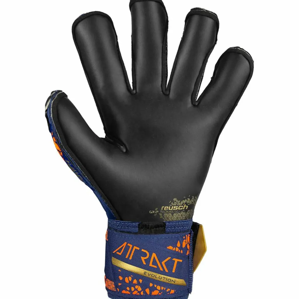 Reusch Handschuhe|Handschuhe<· Attrakt Gold X Evolution 4411 premium blue/gold/black