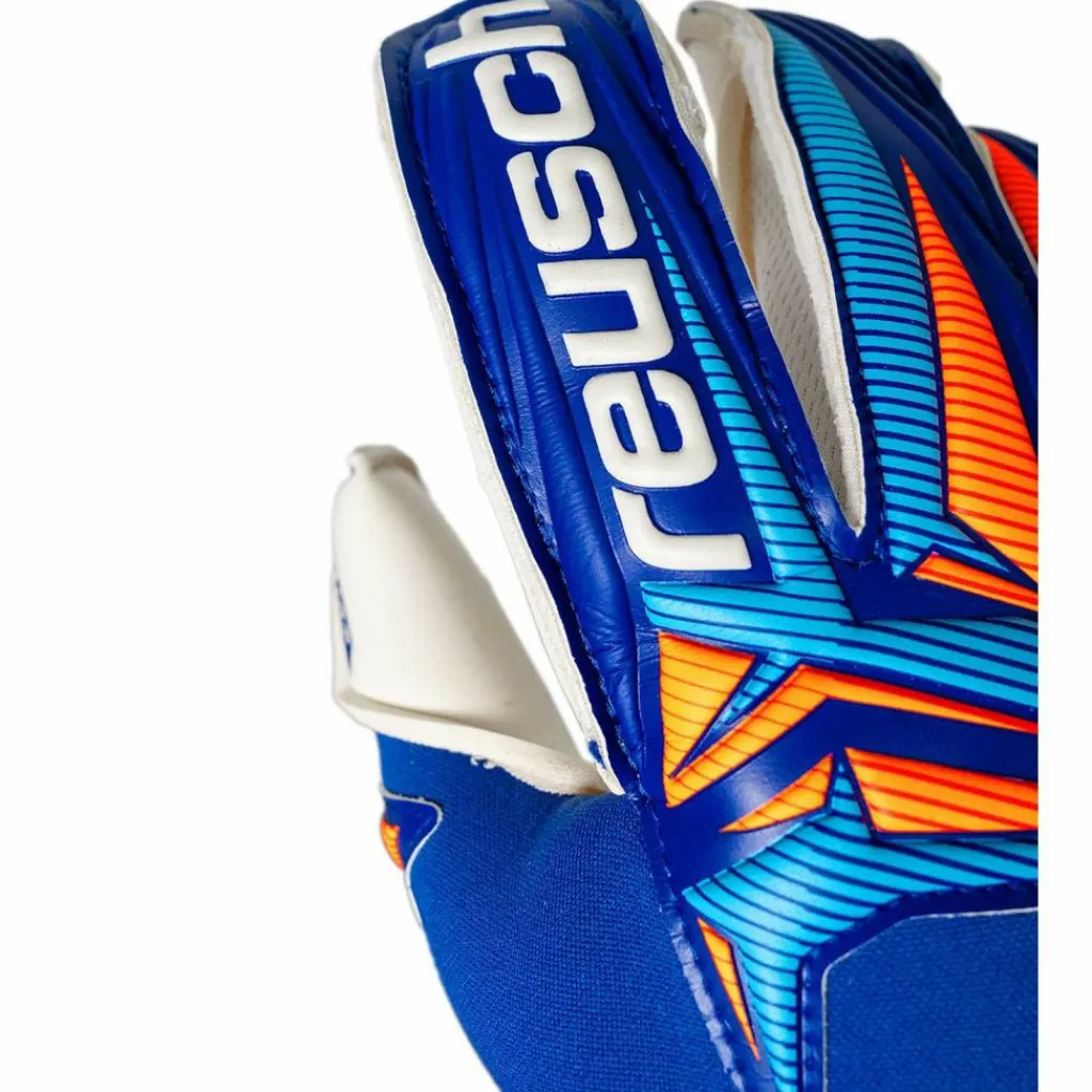 Reusch Fußball|Handschuhe<· Attrakt Gold X Evolution 4126 sharp blu/wht/shock orng