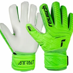 Reusch Handschuhe<· Attrakt Grip Finger Junior 5007 green gecko