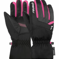 Reusch Laufen|Laufhandschuhe<· Bennet R-TEX® XT Junior 7771 blck/blck melang/pink glo
