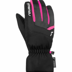 Reusch Laufen|Laufhandschuhe<· Bennet R-TEX® XT Junior 7771 blck/blck melang/pink glo