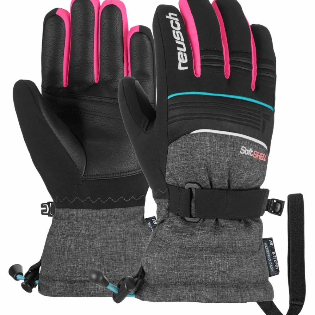 Reusch Skihandschuhe|Handschuhe<· Kondor R-TEX® XT black-black melange-knockout pink