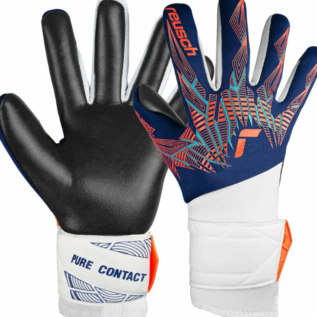 Reusch Handschuhe|Handschuhe<· Pure Contact Silver Junior 4848 premi blu/electr oran/blc