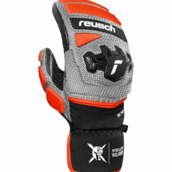 Reusch Skihandschuhe|Snowboarding<· Worldcup Warrior Mitten 7588 blck/silver/fluo red