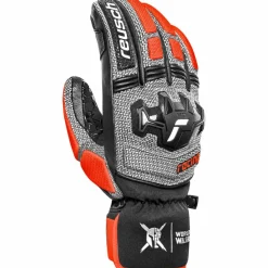 Reusch Skihandschuhe|Snowboarding<· Worldcup Warrior SC 7588 blck/silver/fluo red