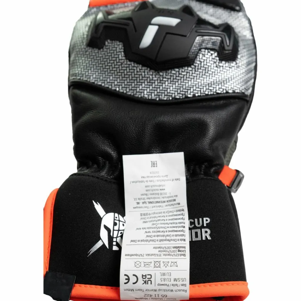 Reusch Skihandschuhe<· Worldcup Warrior Team Mitten 7588 blck/silver/fluo red