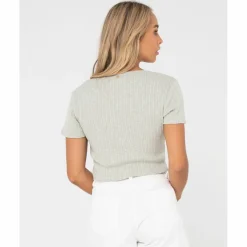 RUSTY Tops & Tanks<· SIMMER CROP TOP Surf Spray