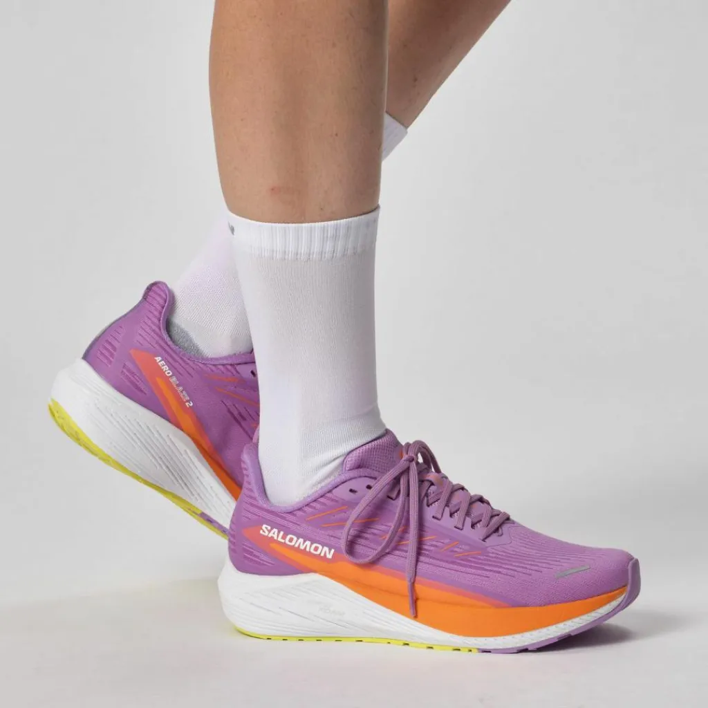 Salomon Laufen|Laufen<· AERO BLAZE 2 iris orchid-dragon fire-sulphur spring