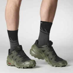 Salomon Trailrunning|Trailrunning<· GTX SPEEDCROSS 6 GTX black-peat-deep lichen green