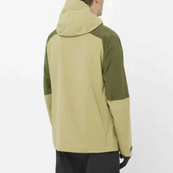 Salomon Jacken|Regenjacken<· OUTERPATH PRO 2.5L gray green-grape leaf