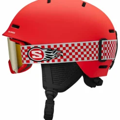 Salomon Skihelme|Helme<· PLAYER COMBO cherry tomato