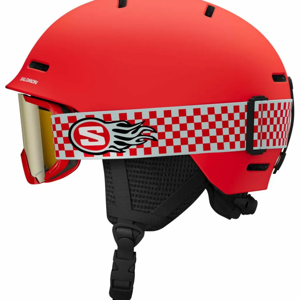 Salomon Skihelme|Helme<· PLAYER COMBO cherry tomato