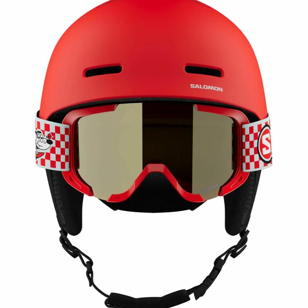 Salomon Skihelme|Helme<· PLAYER COMBO cherry tomato
