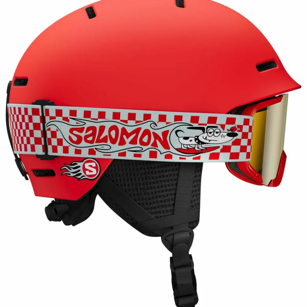 Salomon Skihelme|Helme<· PLAYER COMBO cherry tomato