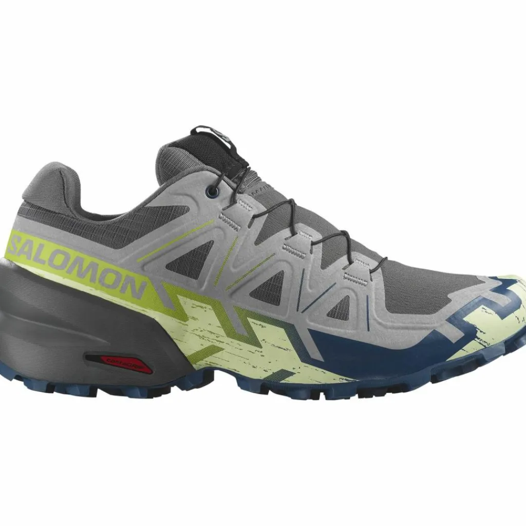 Salomon Trailrunning|Trailrunning<· SPEEDCROSS 6 castlerock-lime cream-poseidon