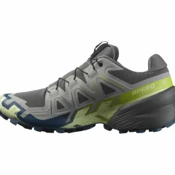 Salomon Trailrunning|Trailrunning<· SPEEDCROSS 6 castlerock-lime cream-poseidon
