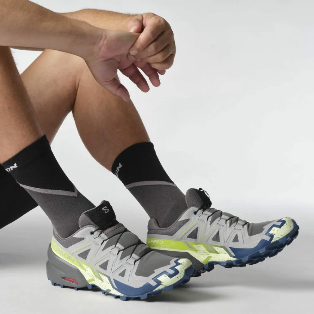 Salomon Trailrunning|Trailrunning<· SPEEDCROSS 6 castlerock-lime cream-poseidon
