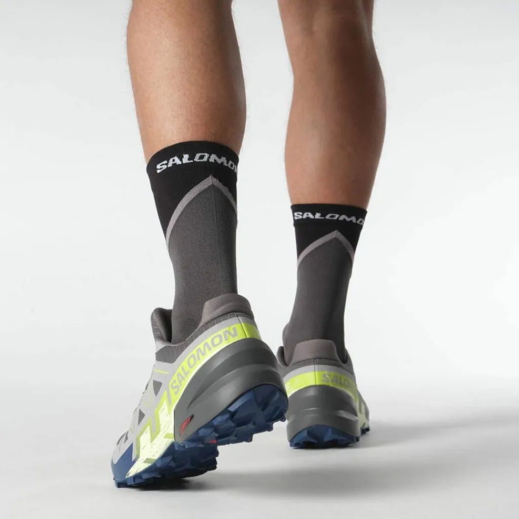 Salomon Trailrunning|Trailrunning<· SPEEDCROSS 6 castlerock-lime cream-poseidon