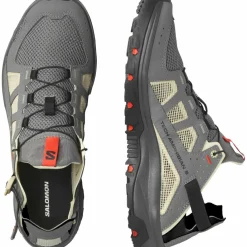 Salomon Urban Outdoor|Badeschuhe<· TECHAMPHIBIAN 5 pewter-moth-fiery red