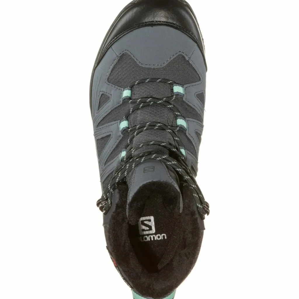 Salomon Winterschuhe|Boots & Stiefel<· WOODSEN 2 CS WP ebony-stormy weather-yucca