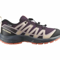 Salomon Wandern|Wanderschuhe<· XA PRO V8 WP plum kitten-turbulence-fusion coral