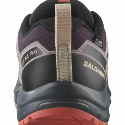 Salomon Wandern|Wanderschuhe<· XA PRO V8 WP plum kitten-turbulence-fusion coral