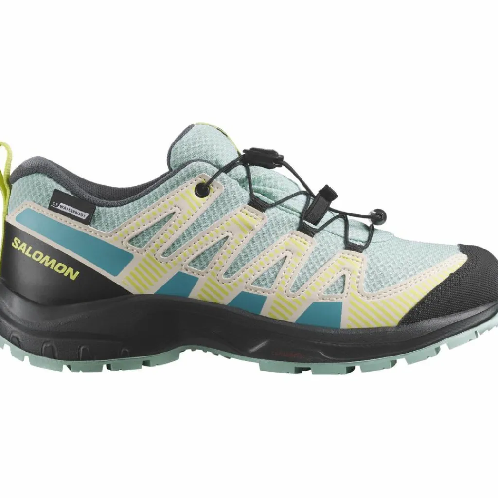 Salomon Wanderschuhe<· XA PRO V8 WP tanager turquoise-india ink-sunny lime