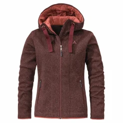 Schöffel Fleecejacken<· Fleece Hoody Aurora L 2635 - rot