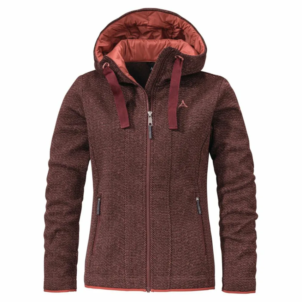 Schöffel Fleecejacken<· Fleece Hoody Aurora L 2635 - rot