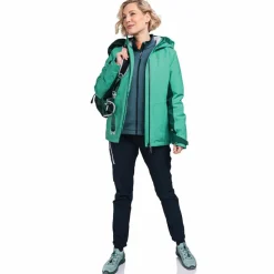 Schöffel Klettern|Regenjacken<· Jacket Torspitze L 7290 - grün