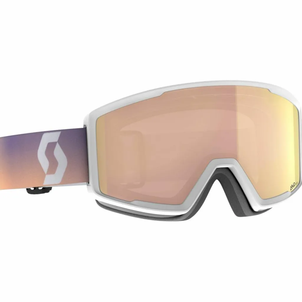 SCOTT Skibrillen<· Factor pro white-soft pink