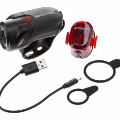 SIGMA Radsport|Fahrradbeleuchtung<· AURA 35 USB NUGGET II RL K-SET black